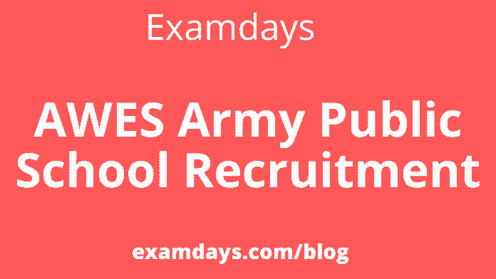 awes army public school recruitment