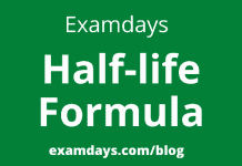 half-life formula
