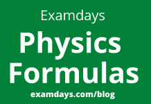 physics formulas