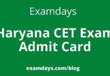 haryana cet exam admit card