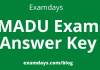 mdu exam answer key