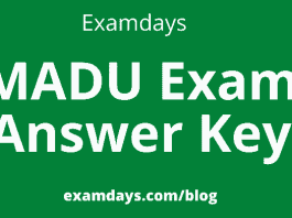 mdu exam answer key