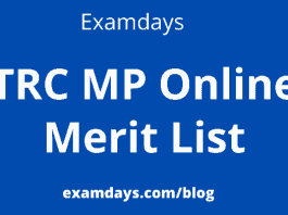 trc mp online merit list