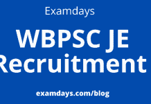 wbpsc je recruitment