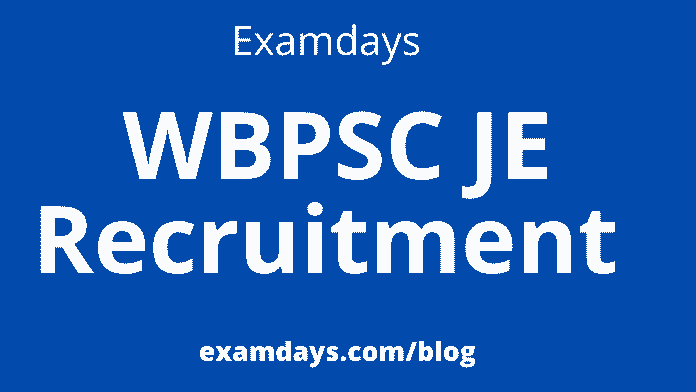 wbpsc je recruitment