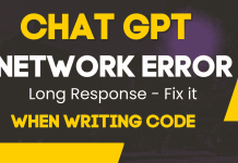 chat gpt network error