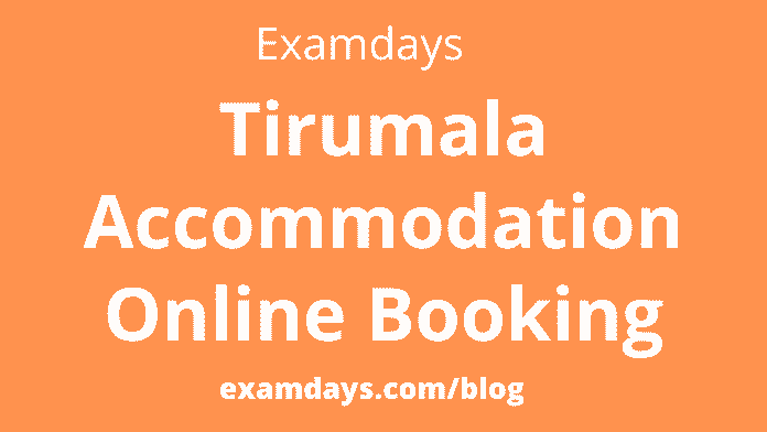 tirumala accommodation online booking