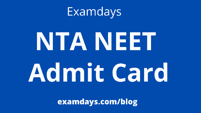 neet admit card