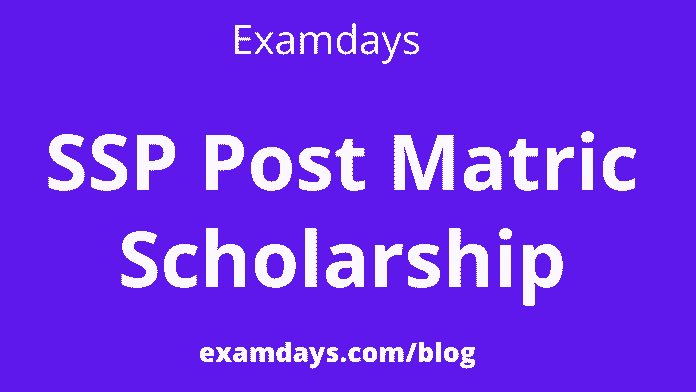 ssp post matric scholarship