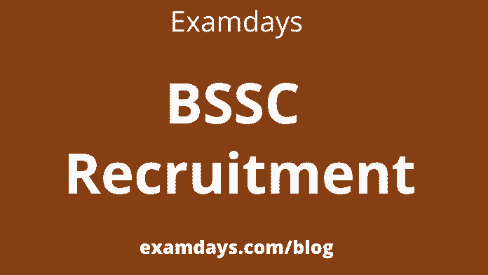 bssc recruitment