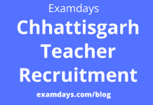 chhattisgarh teacher recruitment