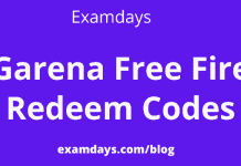 garena free fire redeem codes