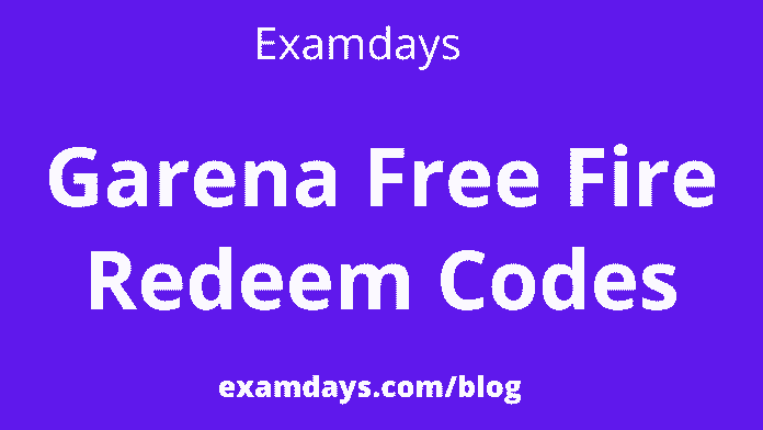 garena free fire redeem codes