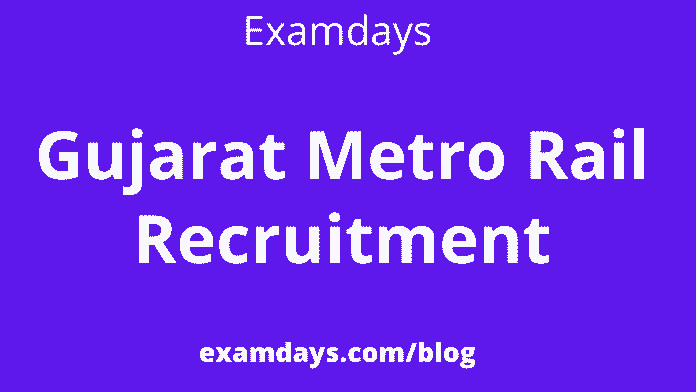 gujarat metro rail recruitment