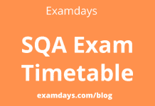 sqa exam timetable