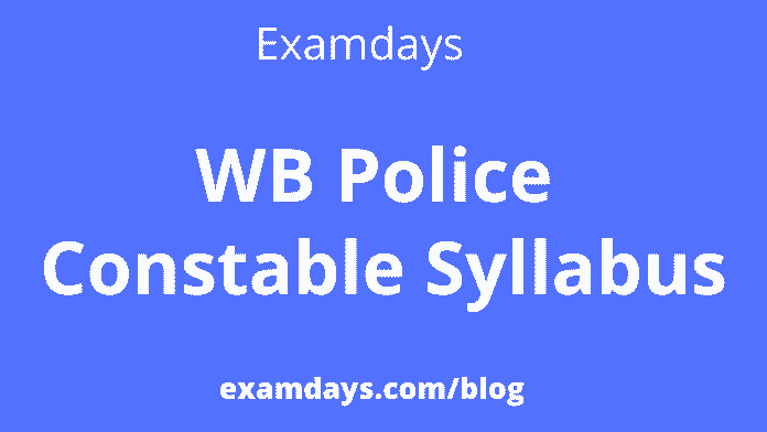 wb police constable syllabus