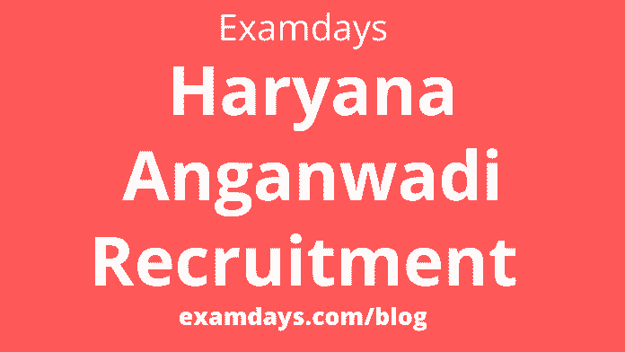 haryana anganwadi recruitment