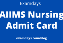 aiims admit card download