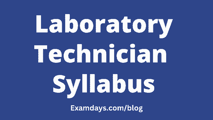 ossc laboratory assistant syllabus