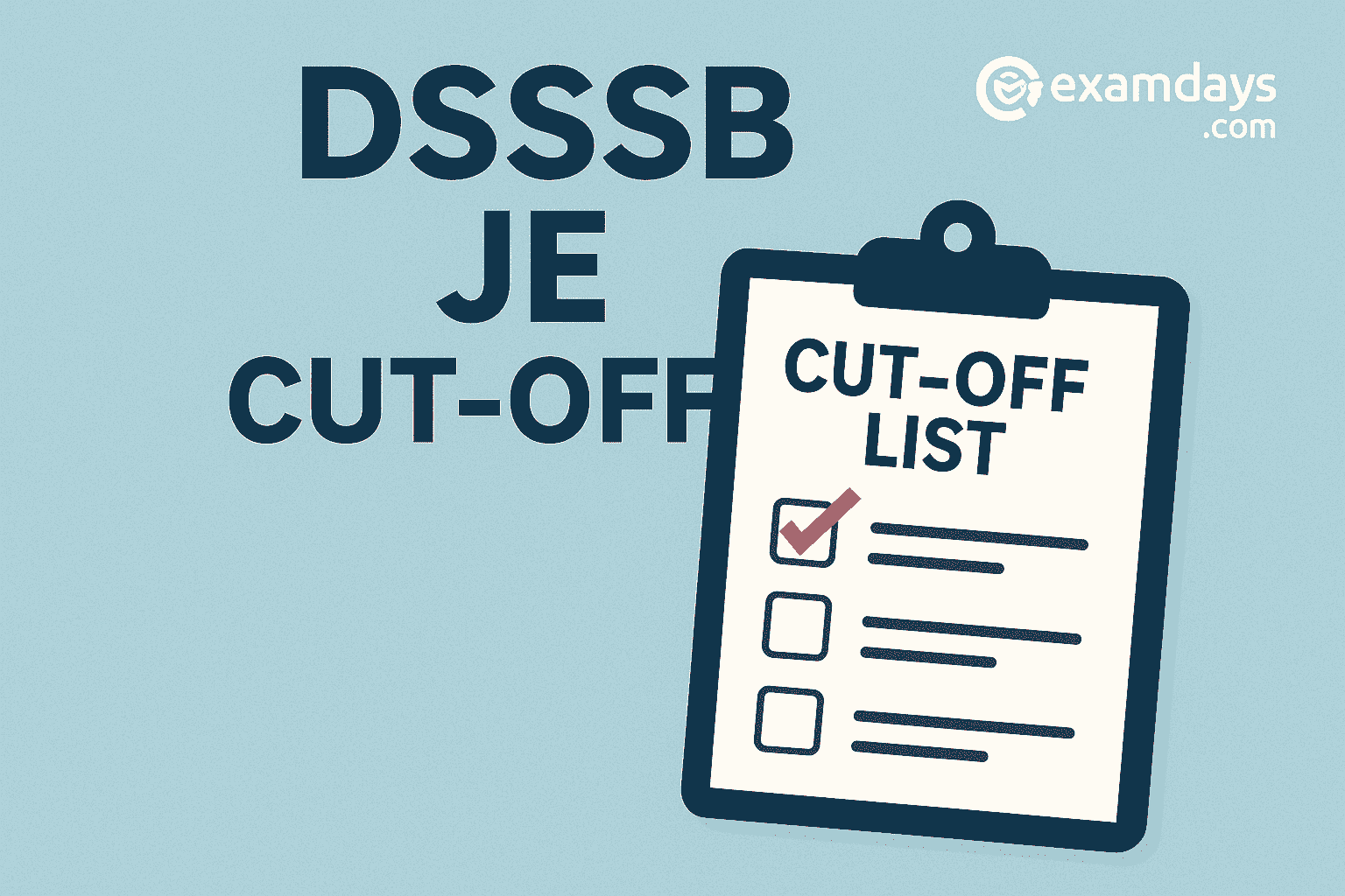 DSSSB JE Cut Off