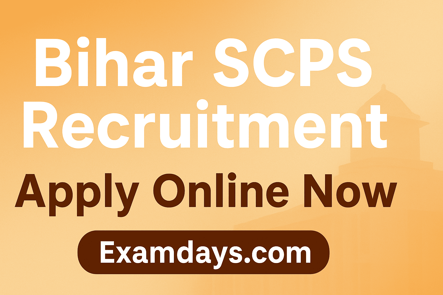 Bihar SCPS Recruitment