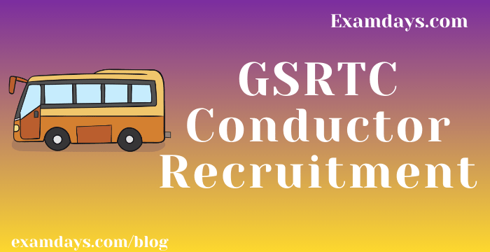GSRTC Conductor Recruitment