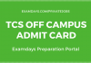 tcs off campus admit card