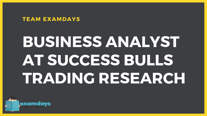 Business Analyst at Success Bulls Trading Research