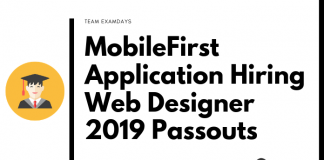MobileFirst Application Hiring Web Designer 2019 Pass Outs