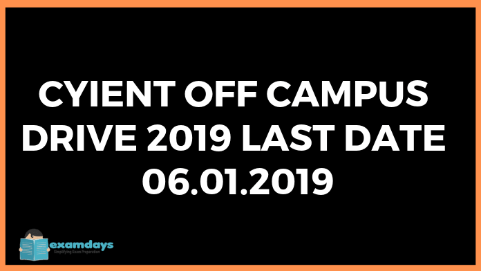 CYIENT Off Campus Drive 2019