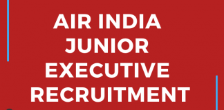 Air India Junior Executive Recruitment