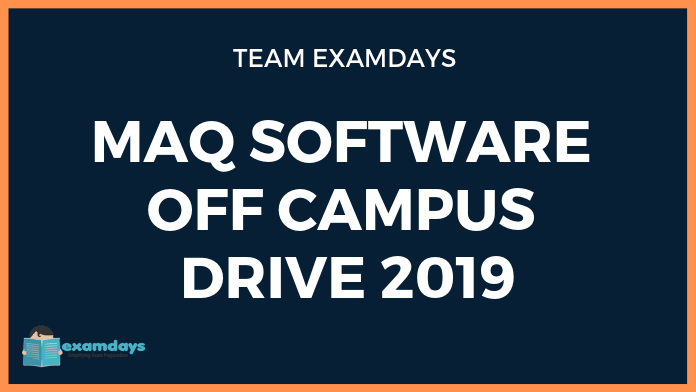 MAQ Software Off Campus Drive 2019