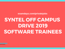 syntel off campus drive