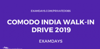 Comodo India Walk-In Drive 2019