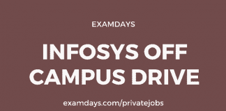 infosys off campus drive