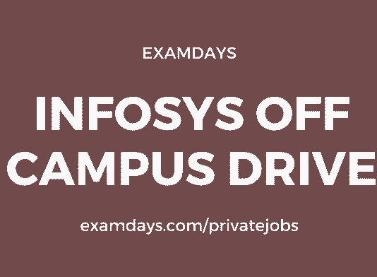 infosys off campus drive