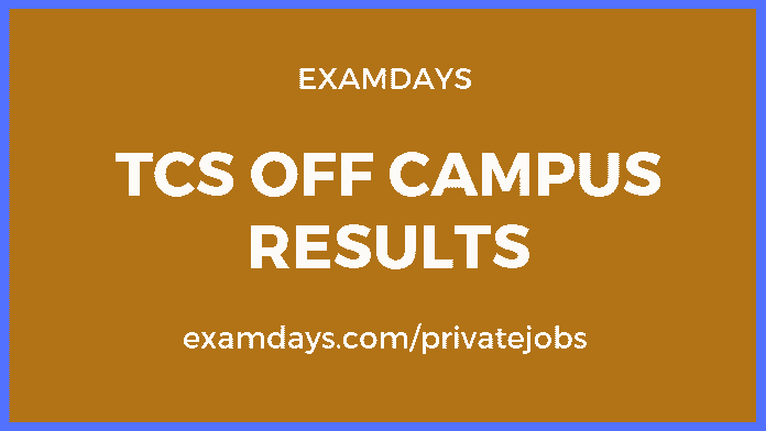 tcs off campus results