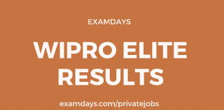 wipro elite results