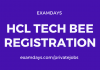 hcl tech bee registration