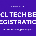 hcl tech bee registration