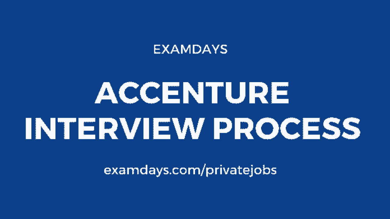 interview process in accenture