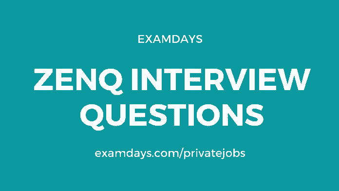 zenq interview questions