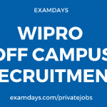 wipro off campus recruitment