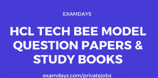 hcl tech bee model question paper