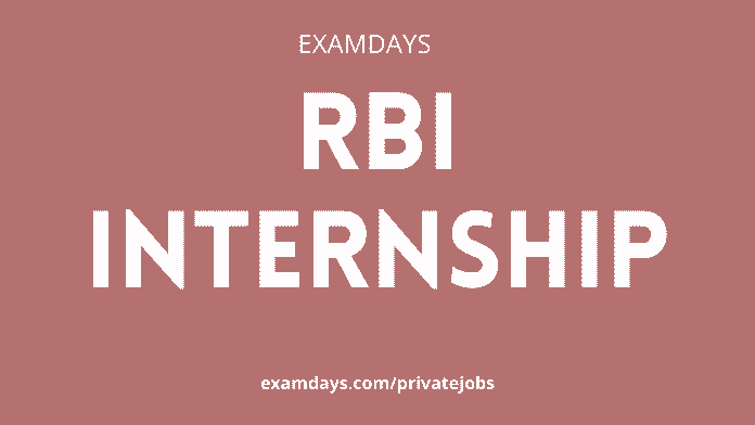 rbi internship