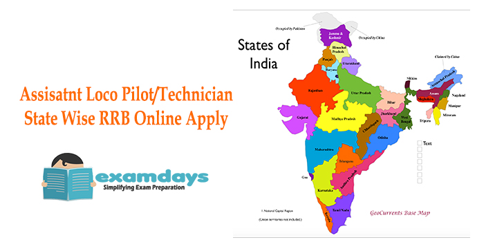 State wise Online application Assistant Loco Pilot Technician - examdays