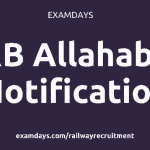 rrb allahabad notification