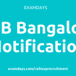 rrb bangalore notification