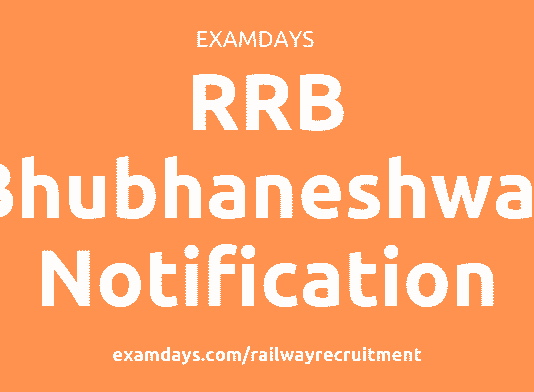 rrb bhubaneswar notification