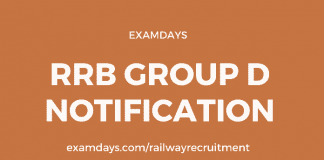 rrb group d notification